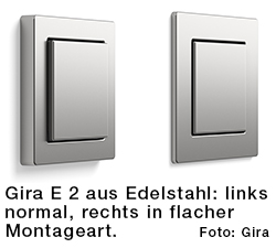Gira E2 Edelstahl