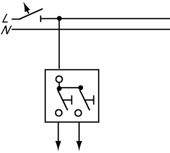 Механизм кнопки с подсветкой 1х2п 2н/о ABB 1413-0-0509