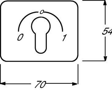 Плата центральная (накладка) для механизма выкл. с зам. 2733 USL-101 alpha nea бронза ABB 1710-0-1571