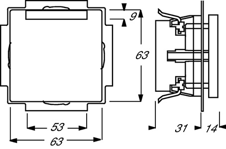Розетка Schuko Solo/future 16А 250В с полем для надписи savanne/сл. кость ABB 2011-0-3726