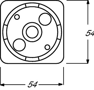 Панель лицевая для светорег. Busch-Duro сл. кость ABB 1717-0-0065