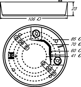 Коробка установочная для датчика присутствия Busch-Wachter ОП альп. бел. ABB 6899-0-2305