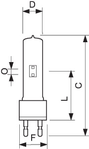 Лампа фотооптическая MSR 575 HR 1CT/8 Philips 928097705115 / 871829122105000