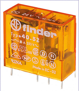 (A) Miniature relay 2CO 8A 230VAC, 405282300000