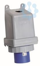 Вилка для монтажа на поверхность 263BS9W 63А 2P+E IP67 9ч ABB 2CMA167342R1000