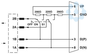 Штекер шинный D-SUB-SUBCON-PLUS-PROFIB/SC2 Phoenix Contact 2708232