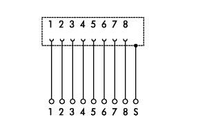 Соединитель ETHERNET RJ45 WAGO 289-175