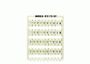 Маркировка WSB QUICK горизонт. 1-10 (10X) для шир. 5-17.5мм WAGO 209-502