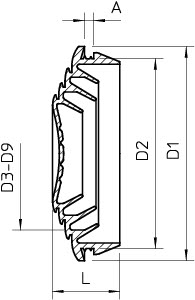 Уплотнитель мембранный d40/4-32 EDK 40 RW OBO 2011700