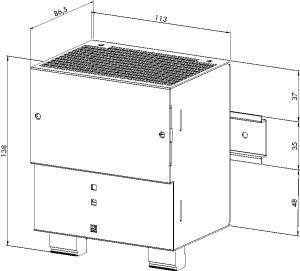 Источник питания AC 230V/DC 24V 10А WAGO 787-632