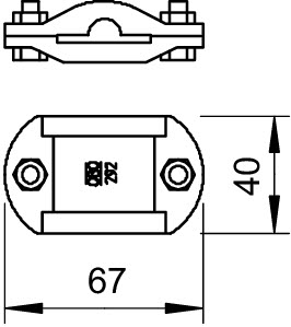 Соединитель полосы и проволоки продольный 292 DIN OBO 5340012