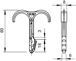 Фикcатор двойной нажимной для труб 4-12мм 1974 2х4-12 OBO 2197855