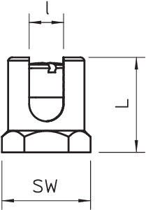 Крепление для провода уравн. потенциалов B33020 (Латунь) OBO 6404006