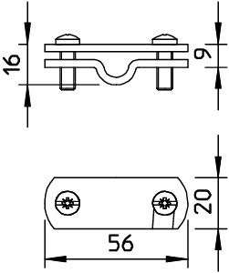 Бирка маркировочная 311 N-ALU 16 OBO 3049345