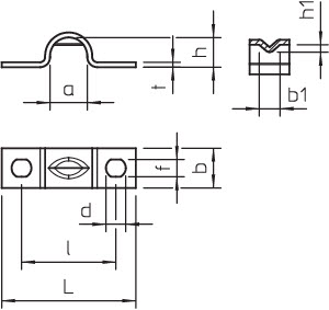 Скоба креп. для разгрузок от натяж. 6мм 7904 6 G OBO 1438018