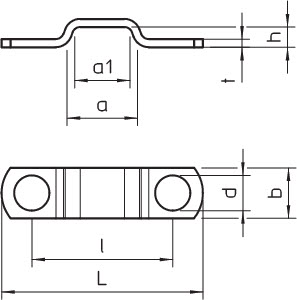 Скоба креп. для разгрузок от натяж. 5мм 7905 5 G OBO 1439014