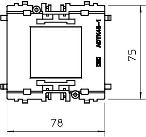 Адаптер одинарный Modul45 ADT-K45 1 черн. OBO 6258131
