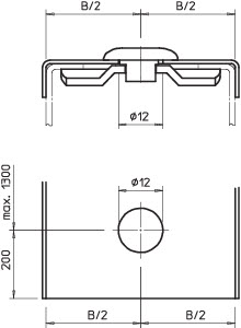 Фиксатор поворотный AZDR 50 VA4301 нерж. OBO 6065309