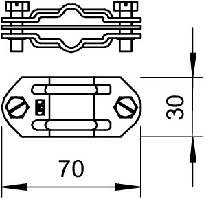Вставка разделительная Rd8-10/FL 30 233 ZV OBO 5336376