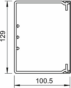 Wand-/Deckenkanal 100x130mm WDK-Kanal m.Oberteil reinweiss online