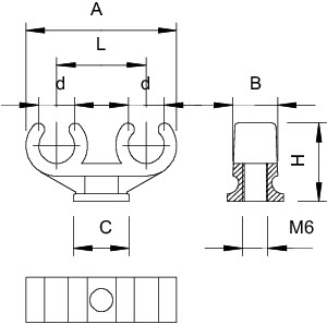 Скоба креп. 15-16мм 2962 2х16 OBO 2140683