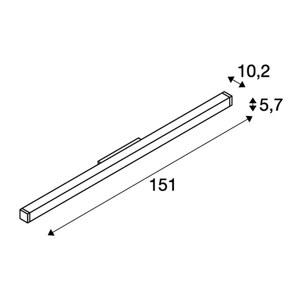 Wandleuchte 35W Q-Line Wall T5 mit EVG weiss/chrom online ...