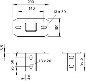 Траверса усиленная для стоек US 7 KUS 7 VA4301 OBO 6349277