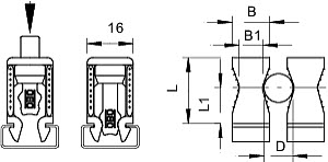 Скоба креп. забивная 5-25мм 2047 5-25 LGR OBO 2251256