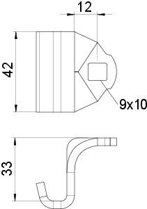 Зажим для кронштейна KLAS 30 55 FT OBO 6419007