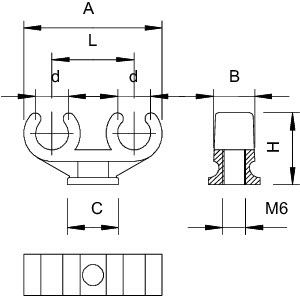 Скоба креп. 15-16мм 2962 2х16 OBO 2140683