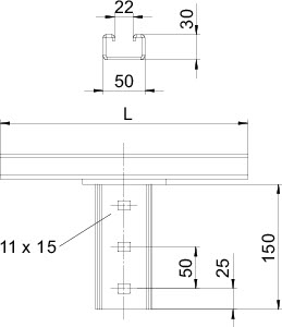 Траверса 500мм KI8 CPS5-1-500FT OBO 6347028