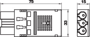 Штекер 3п Modul45connect ST-F GST18i3p SW черн. OBO 6108050