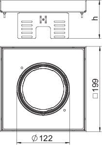 Рамка кассетная RKFN2 UZD3 4 200х200мм 4VS20 OBO 7409372