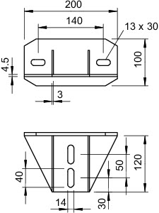 Комплект траверса усилен. KU 7 NOх FT OBO 6349056