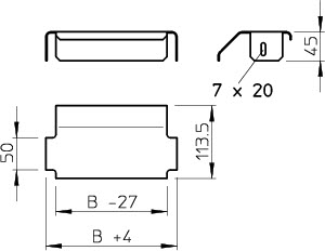 Пластина опорная 200мм для защиты кабеля LALB 20 FT OBO 6221858