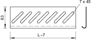 Пластина предохранительная 150мм BEB 150 VA4301 OBO 7084015