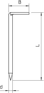 Гвоздь-скоба 3.4х60мм 1101 OBO 3341607