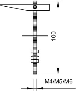 Дюбель M4х100мм 458 G OBO 3482154