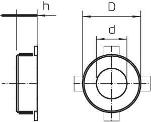 Манжета для трубы 132х26.6 TCX-090 OBO 7202206