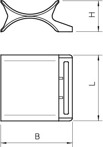 Пластина двойн. d16-22мм 2058 2 22 LGR OBO 1196227