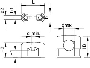 Скоба креп. 15-25мм 3081 LGR OBO 2124254