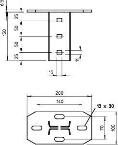Комплект траверса попереч. KI 8 FT OBO 6347053