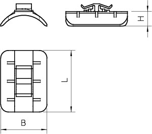 Пластина для U-образ. скобы d16-22мм 2058 22 LGR OBO 1195220