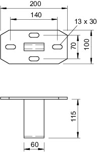 Траверса облегч. KU 7 FT OBO 6349102