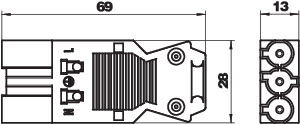 Разъем 3п Modul45connect вилка 16А 250B ST-S GST18i3p SW черн. OBO 6108054