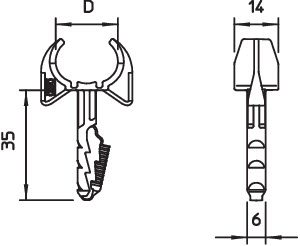 Зажим трубный 12-15мм 1975 12-15 OBO 2148021