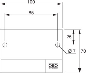 Табличка маркировочная KS-LAR DE OBO 7205420