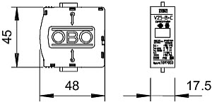 Вставка для УЗИП (Класс I+II) 150В V25-B+C 0-150 OBO 5097088