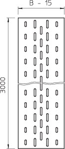 Вставка донная 500х3000 ELB-L 50 DD (дл.3м) OBO 6103364