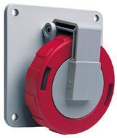 Розетка панельная 332RAU6W 32А 3P+E с угловым фланцем IP67 ABB 2CMA166964R1000
